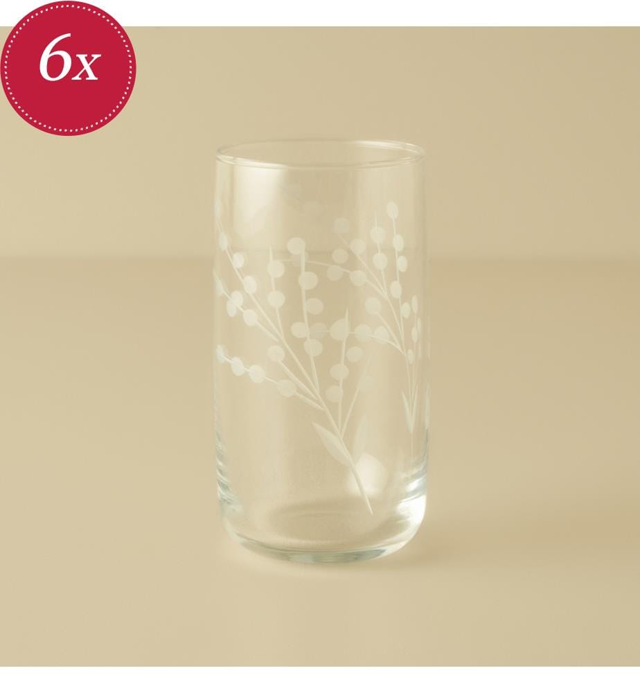 Set de verres à boissons gazeuses Exclusive Selection 6 pièces 365 cc - Naturel
