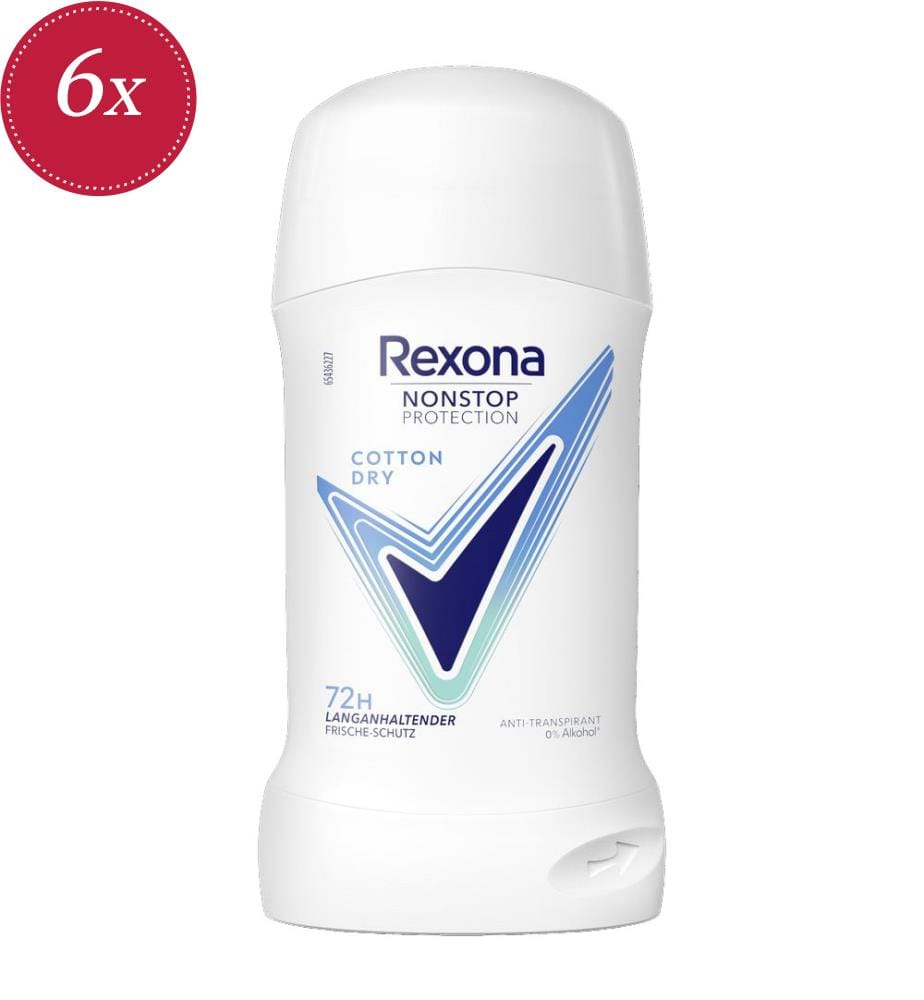 6x Anti-Transpirant Stick Cotton Dry - 50 ml