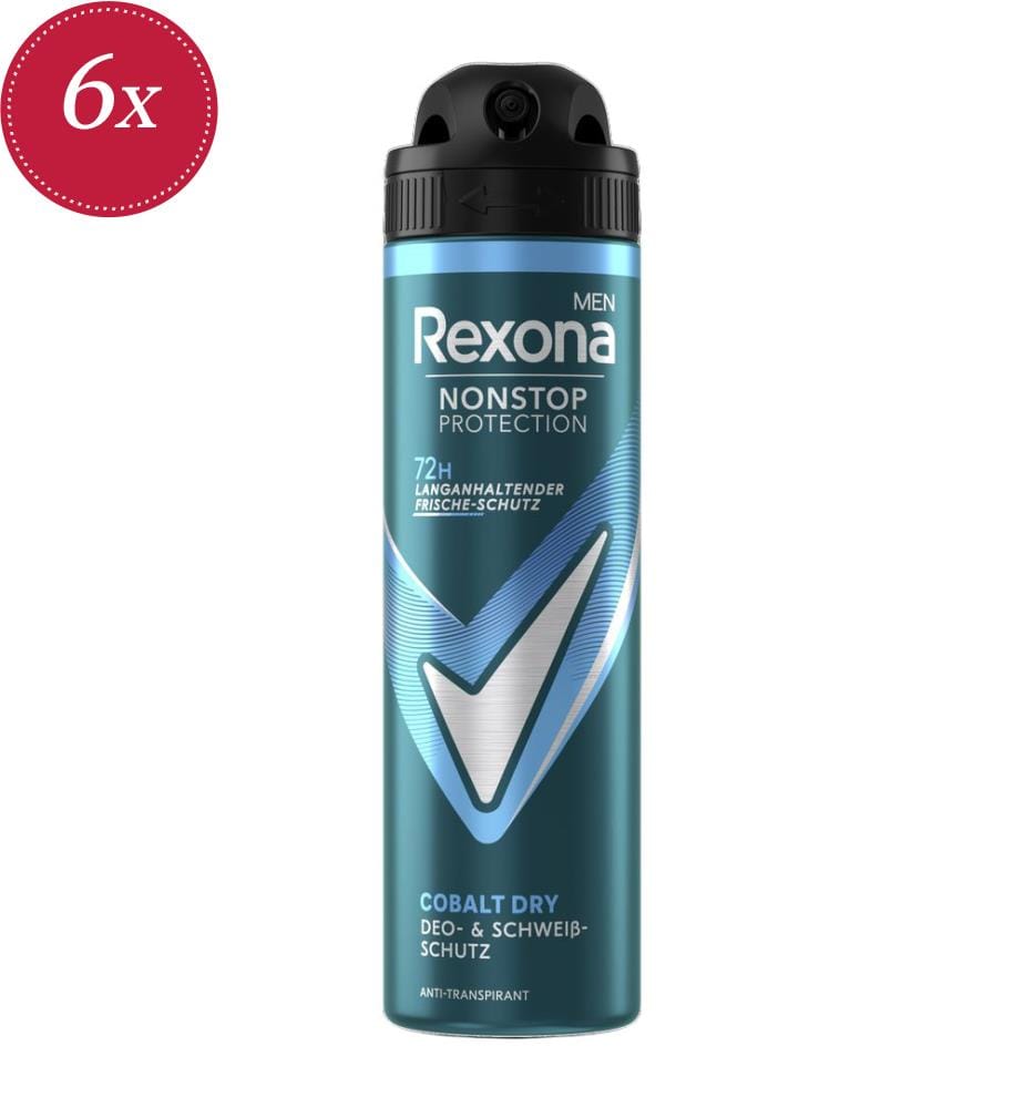 6 x Cobalt Dry Antiperspirant Spray - 150 ml