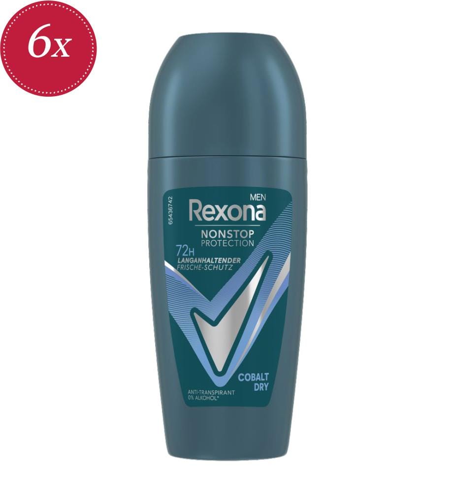 6x Anti-Transpirant Roll-On Cobalt Dry - 50 ml