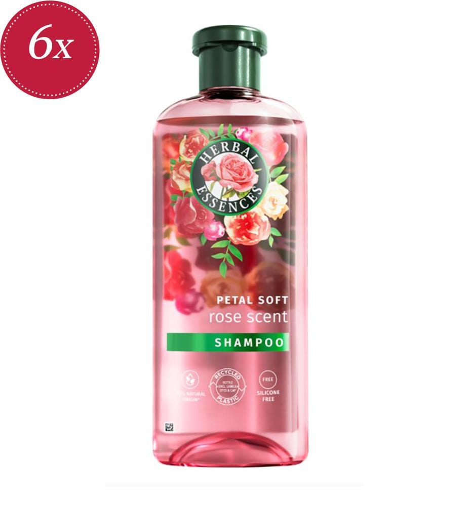 6 shampoings liquides Rose Soft de 350 ml