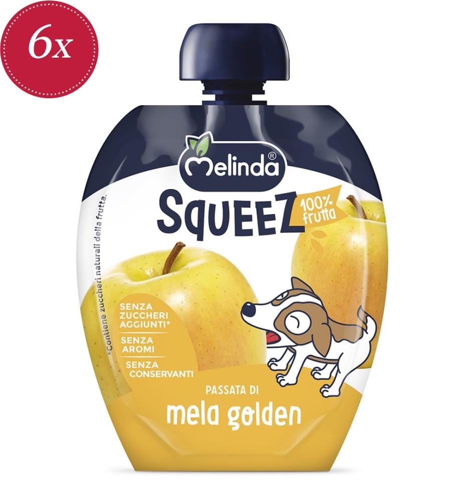 Golden Melinda Squeez à la pomme - 6 x 90 g