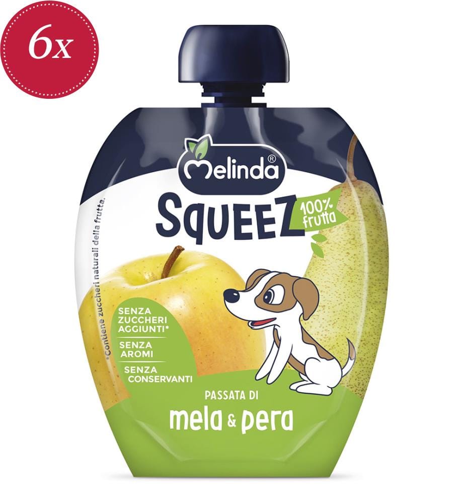 Squeez Mela/Pera Melinda - 6 x 90 g