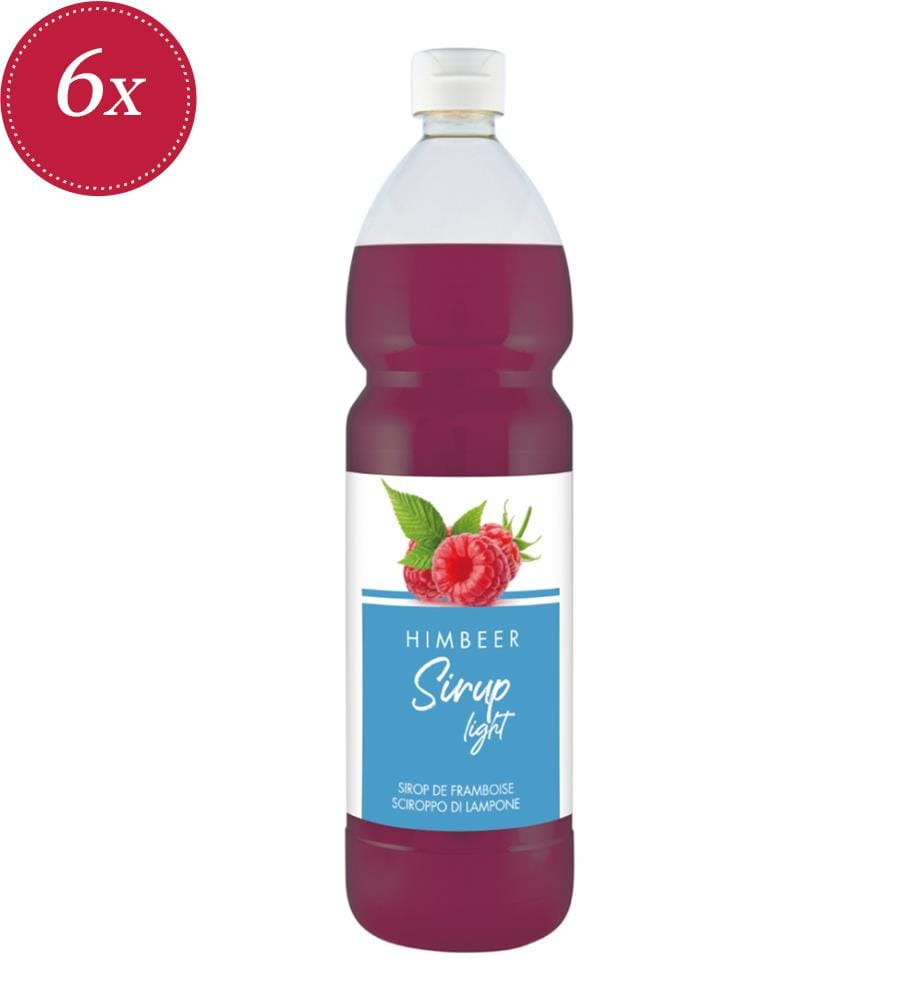 Holderhofs leichter Himbeersirup - 6 x 1000 ml