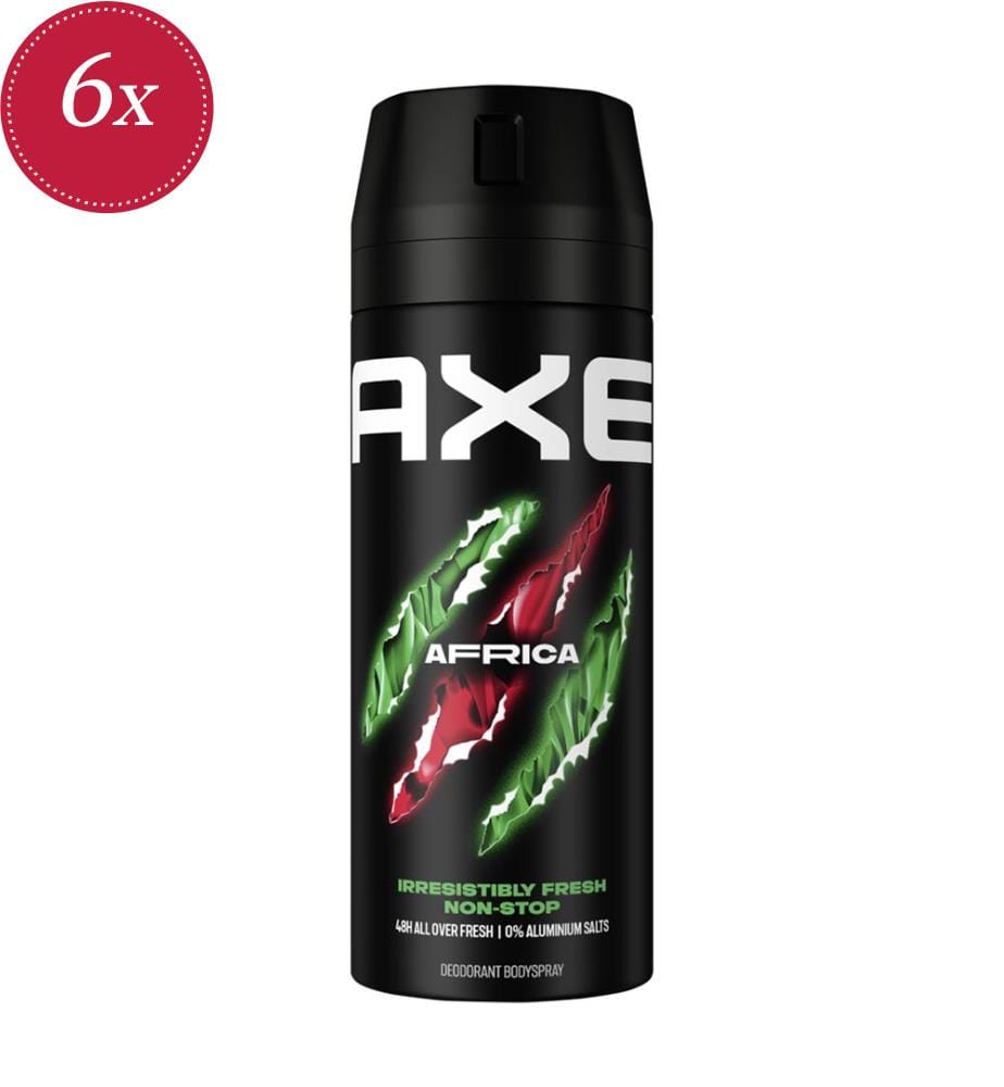 6x Déodorant Spray Africa - 150 ml