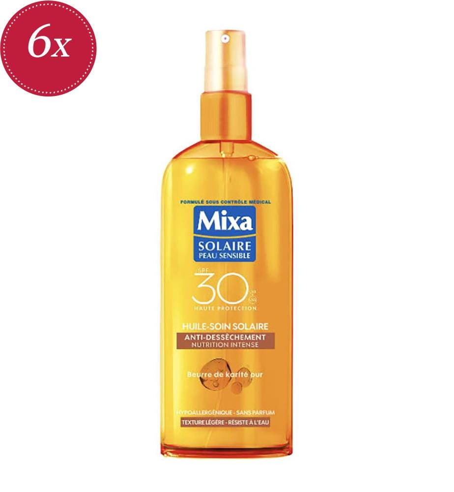 6er-Pack Sonnenschutz-Öl SPF 30 Anti-Drying Intensive Nutrition Wasserfeste Pflegeöle 150 ml