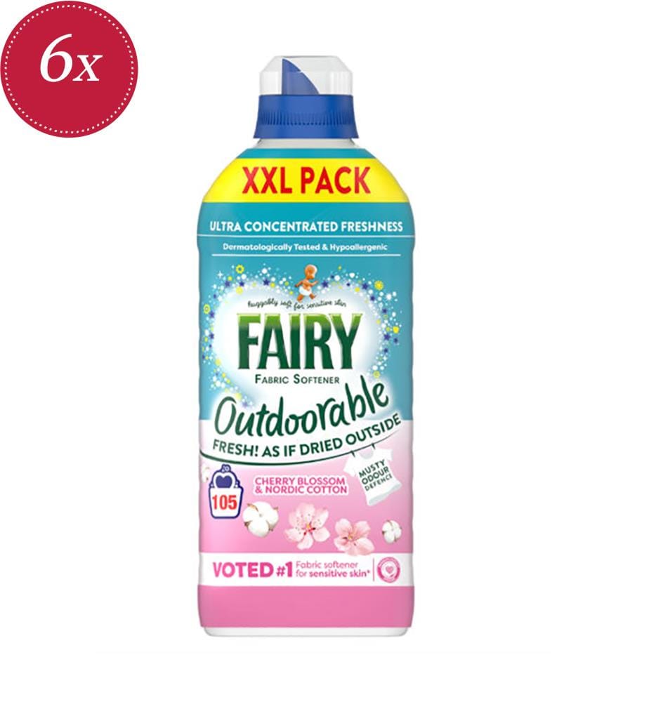 6 x Assouplissant Cherry Blossom & Nordic Cotton Pop – 1,47 L (105 Lavages)