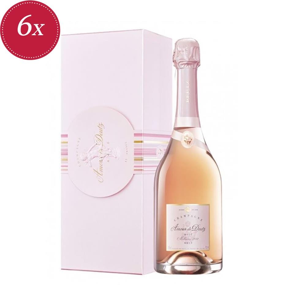 6x „Amour de Deutz“ Rosé 2013 mit Geschenkbox – 75 cl