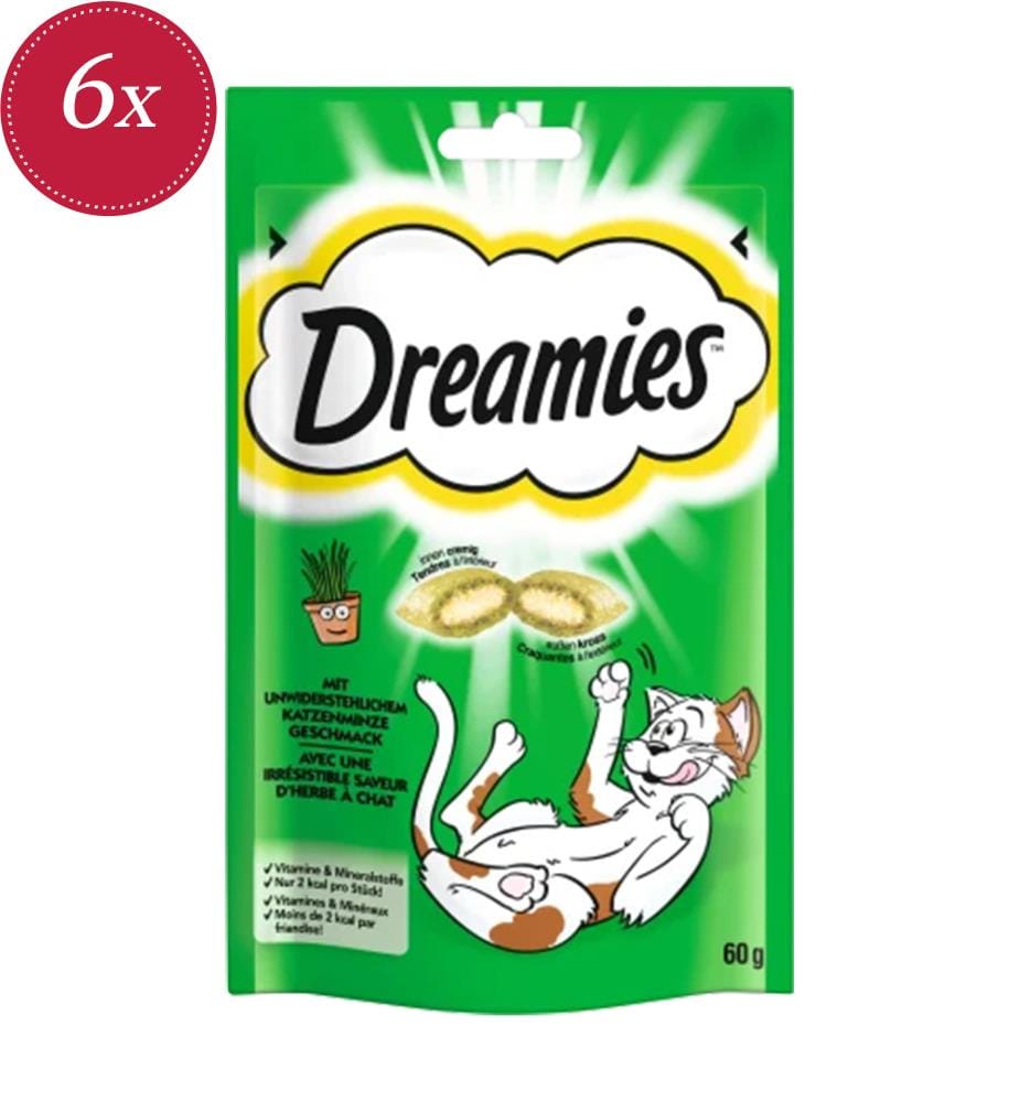 6x Dreamies Catnip - 60 g