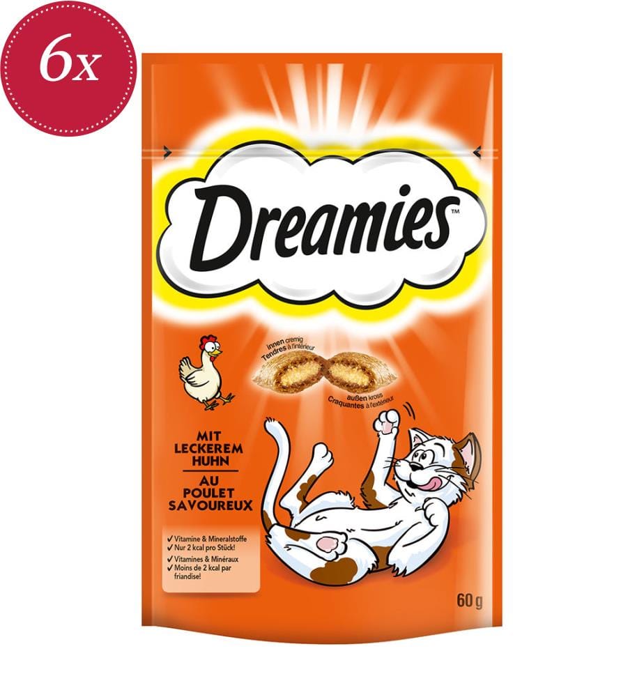 6 Dreamies al pollo - 60 g