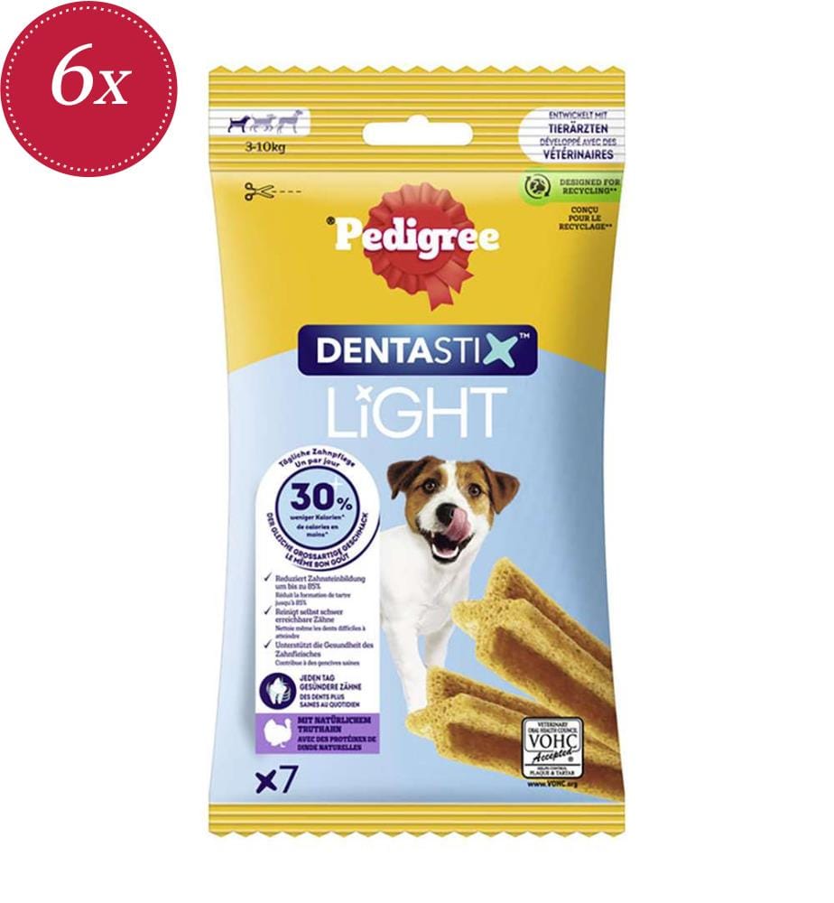6x Bâtonnets dentaires LIGHT pour petits chiens - 58 g