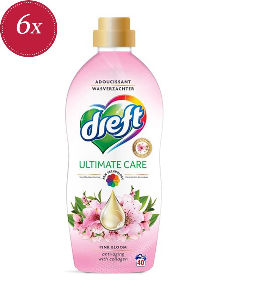 6 x Pink Bloom Fabric Softener – 1 L (40 Washes)