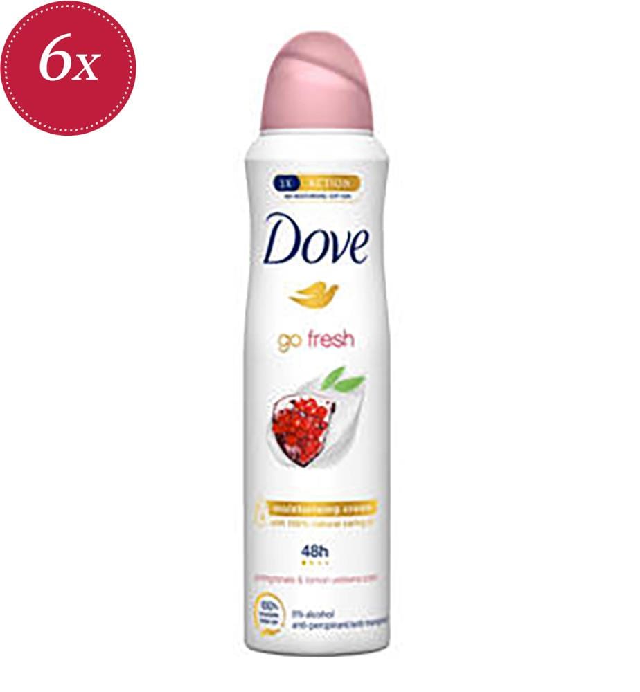 Set of 6 Go Fresh Pomegranate & Lemon Verbena 48H Deodorants 1- 50ml