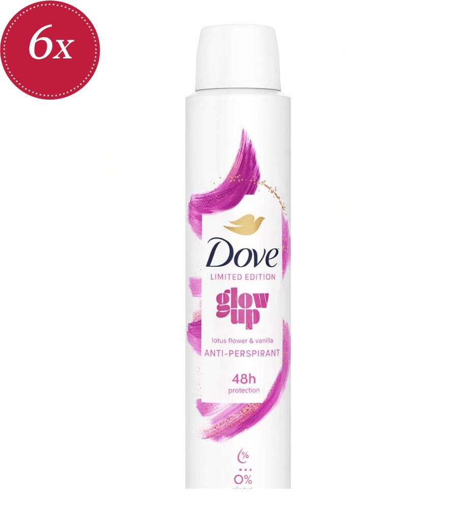 6-Pack of Glow Up Antiperspirant Deodorant - 200 ml