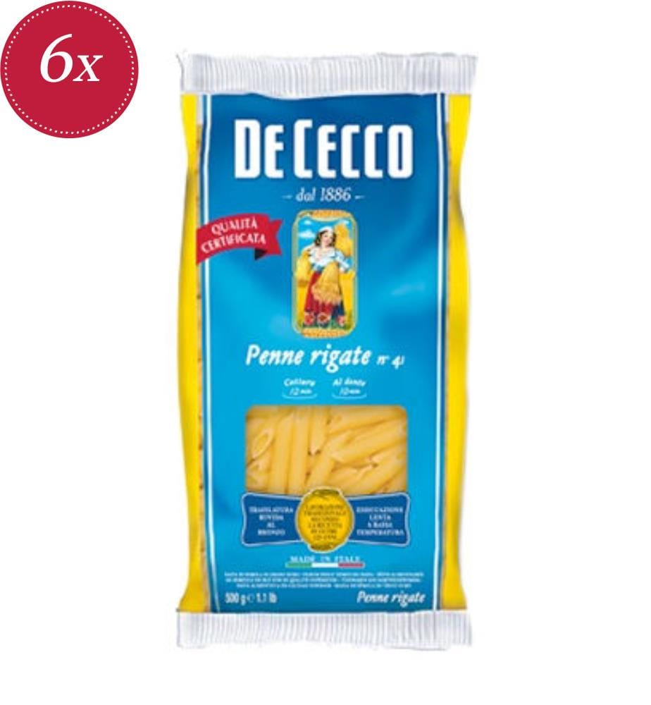 De Cecco Penne Rigate No. 41 - 6 x 500 g