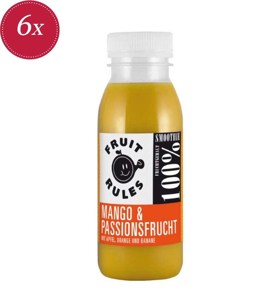 Smoothie Mangue Fruit de la Passion Règles relatives aux fruits - 6 x 250 ml