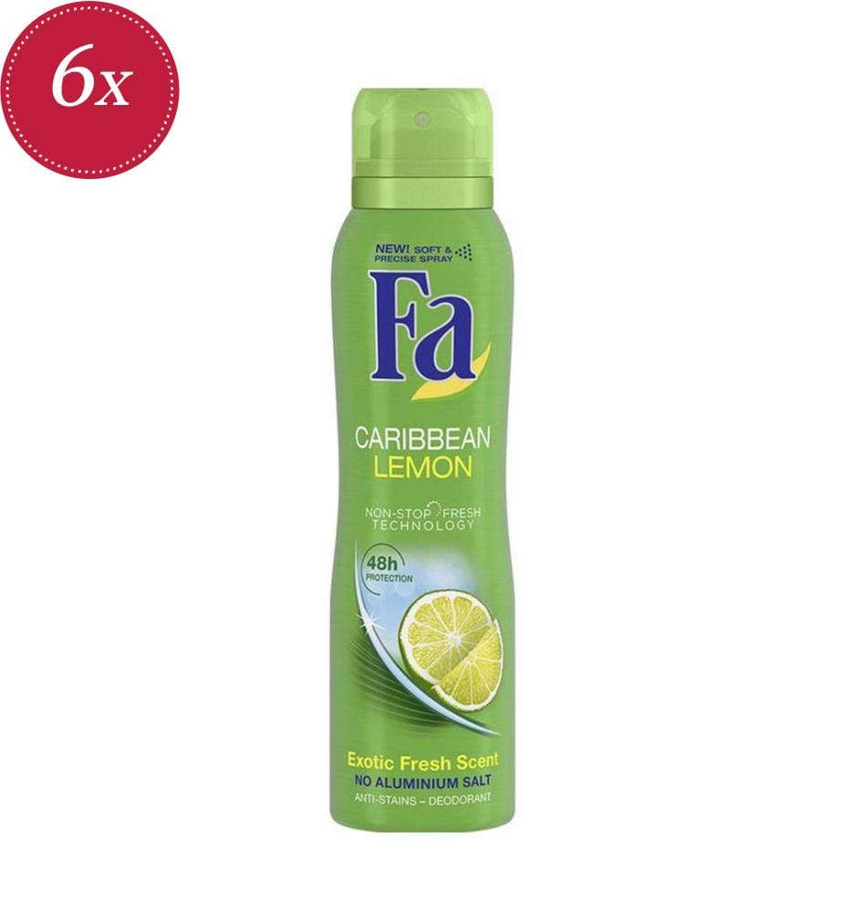 6x Deospray 150 ml Caribbean Wave – Fresh Lime
