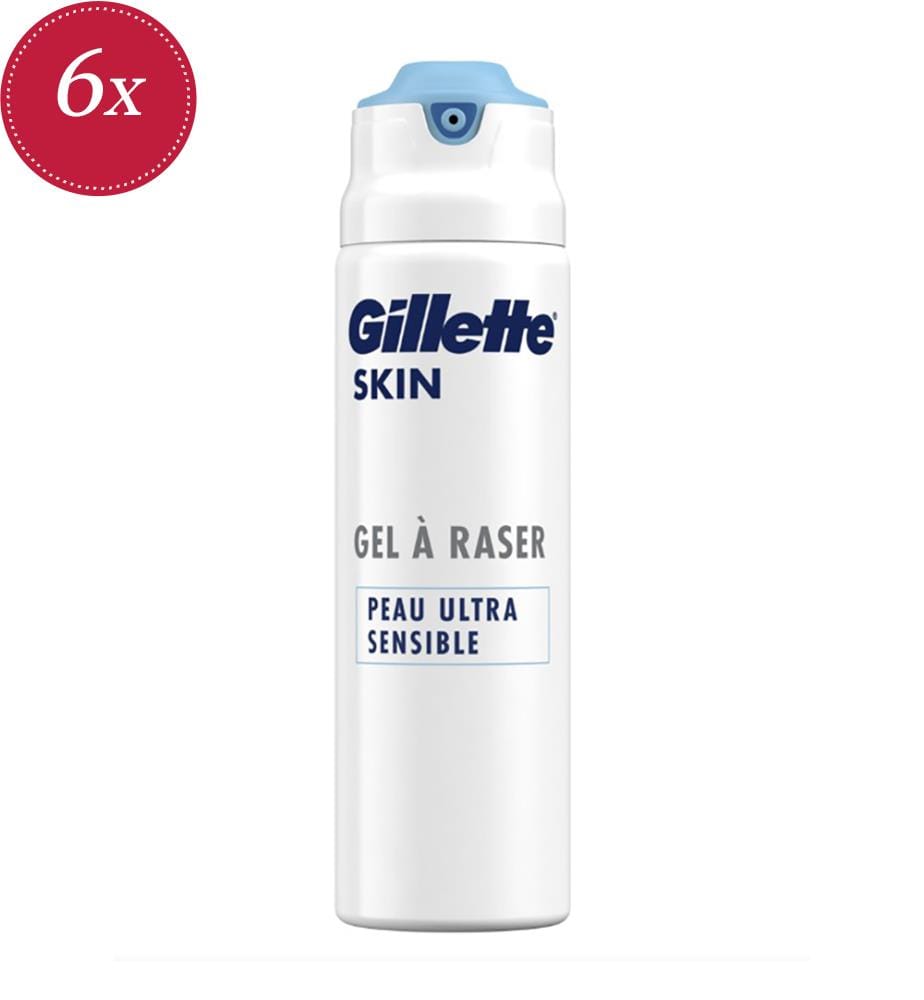 6x Rasiergel 200 ml für extrem empfindliche Haut – alkoholfrei