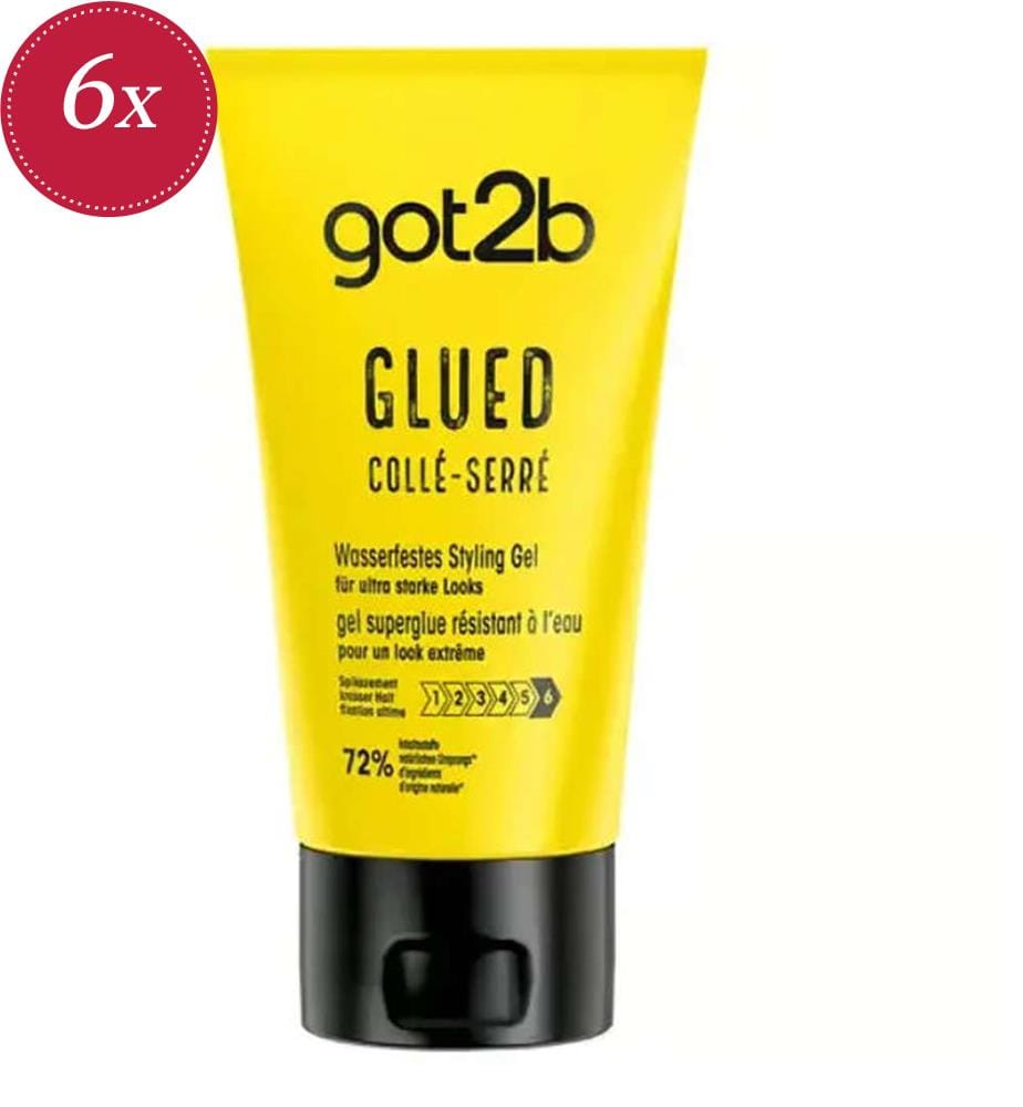 6x Got2B Hair Gel 150 ml “Colle-Serre”