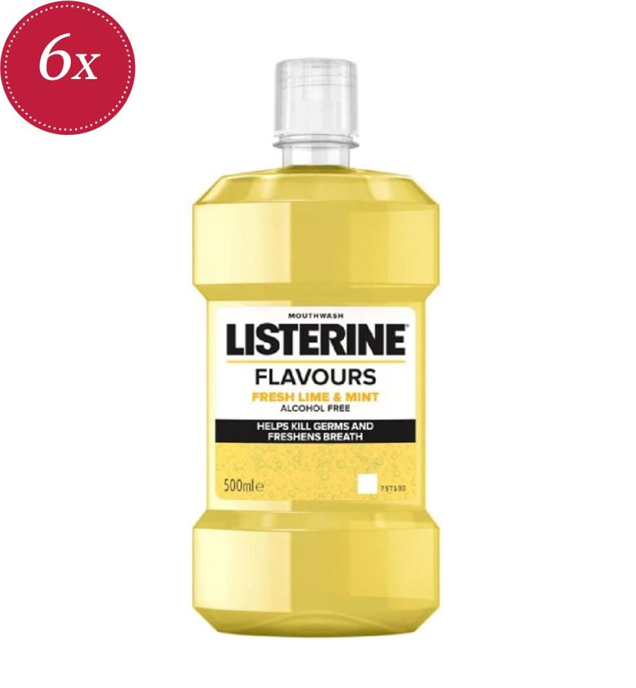6 flacons de bain de bouche de 500 ml « Fresh Lime & Mint »