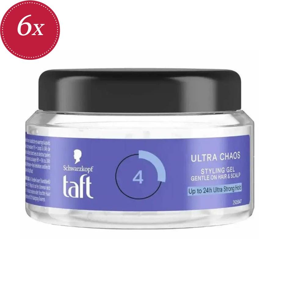 6 confezioni di gel per capelli da 250 ml Ultra Chaos – Livello di tenuta 4