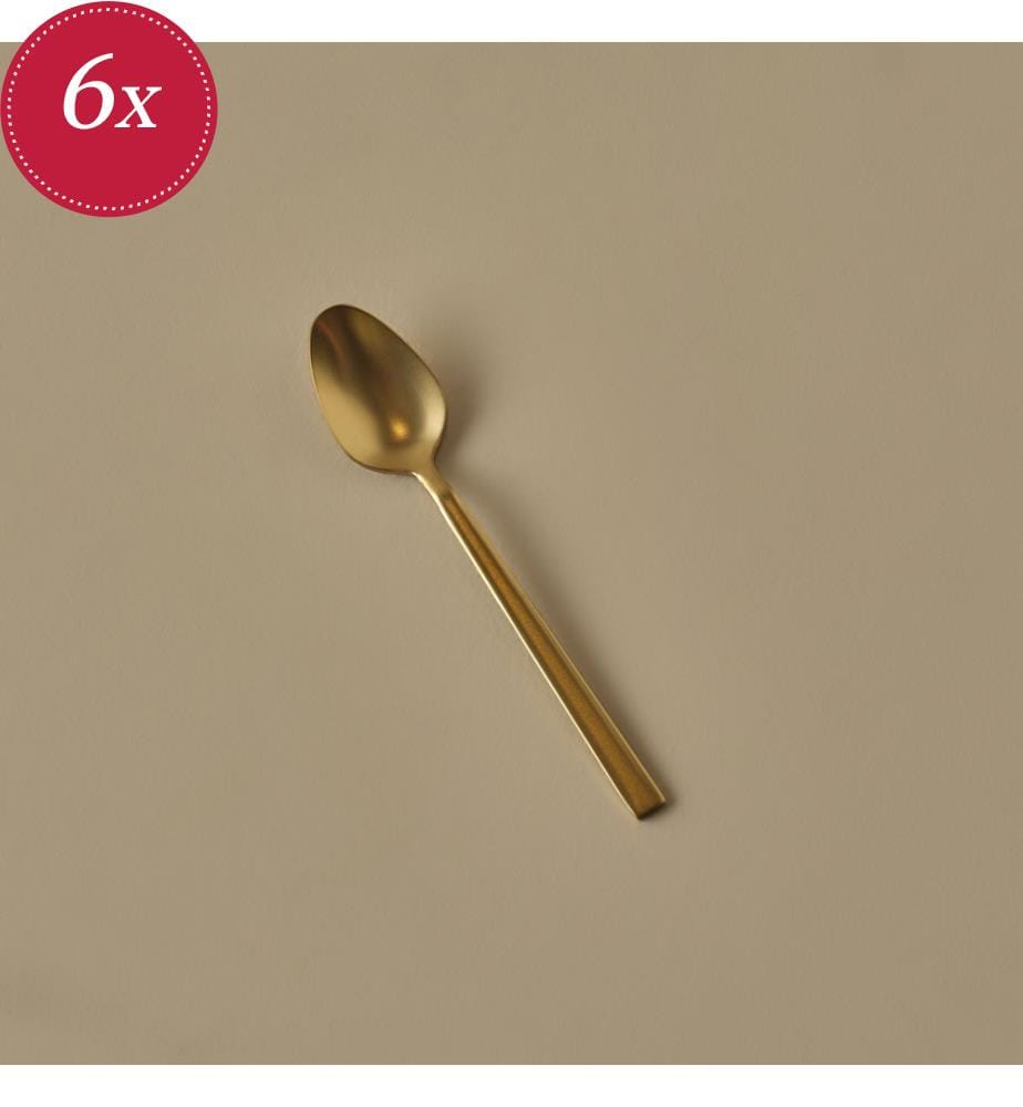 Set de cuillères à café Premium 6 pièces 11 cm - Or