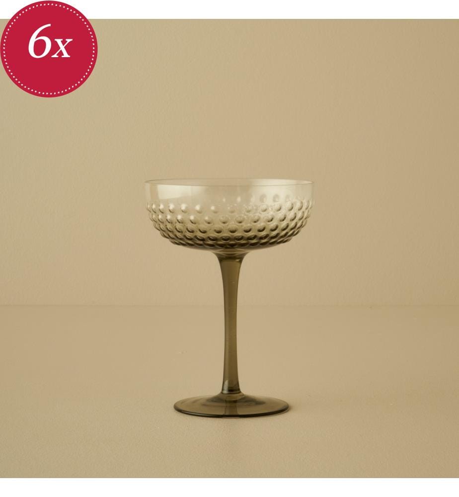 Verres à martini Bubble 6 pièces 220 cc - Vert