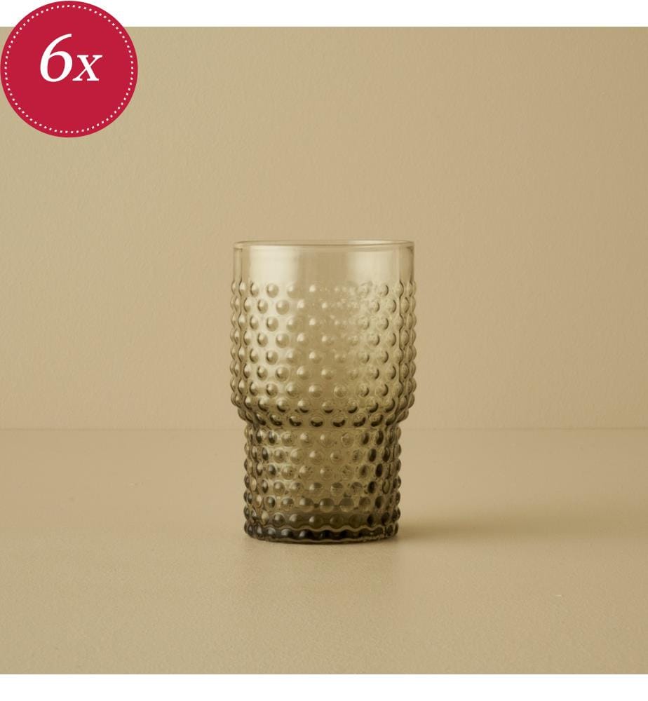 Set de verres Bubble 6 pièces 400 cc - Vert