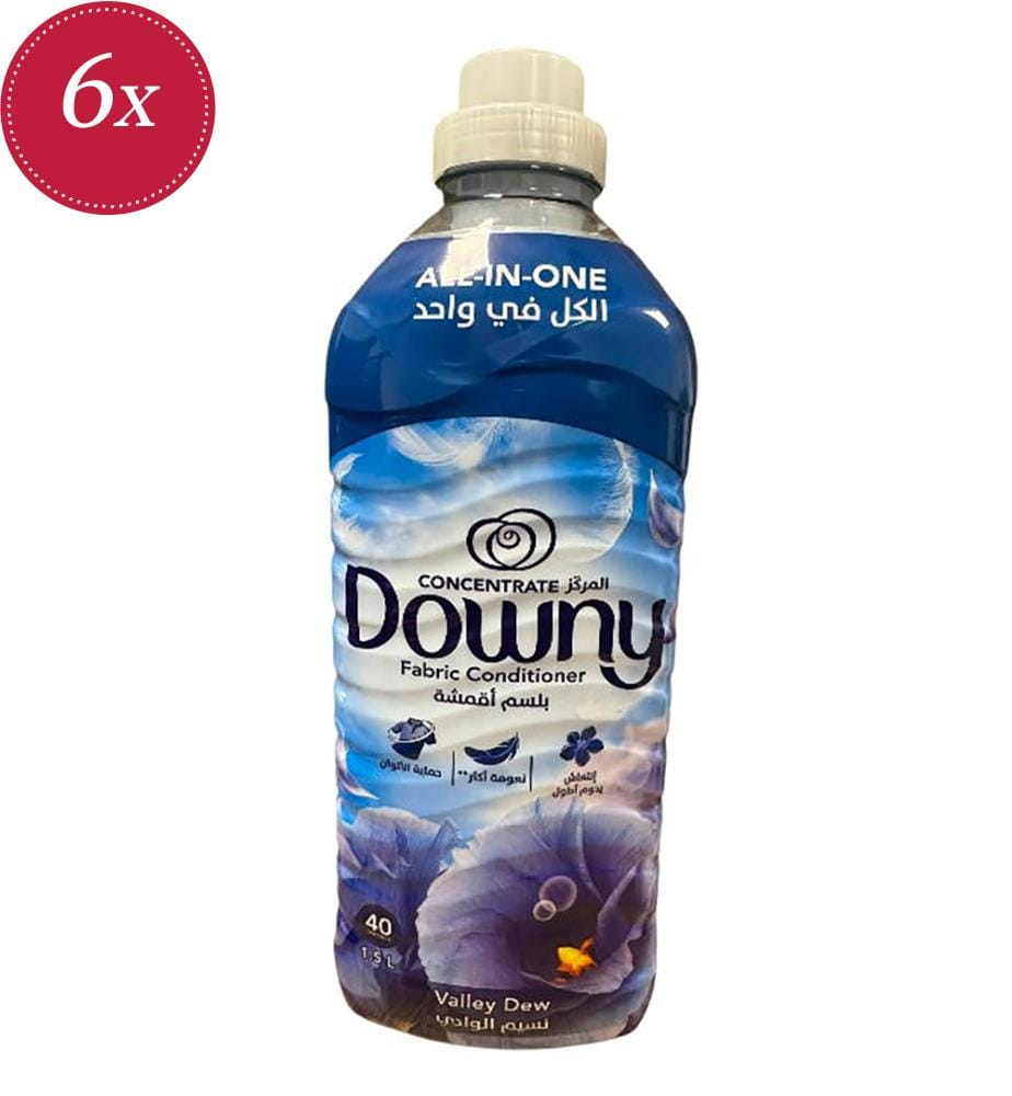 6 x Adoucissant Concentré Valley Dew – 1,5 L (40 Lavages)