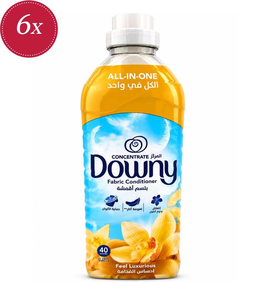 6 x Assouplissant Textile Concentré Sensation Luxueuse – 1,5 L