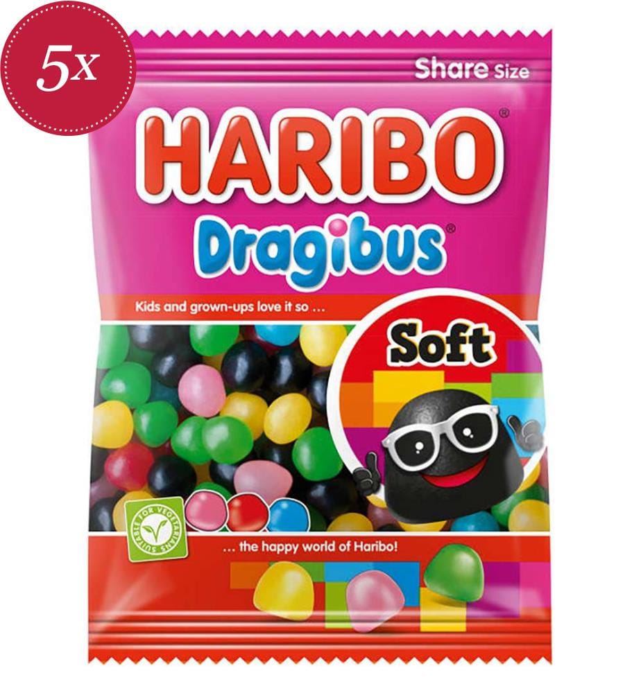 5x sachets "Haribo" Dragibus soft - 120g