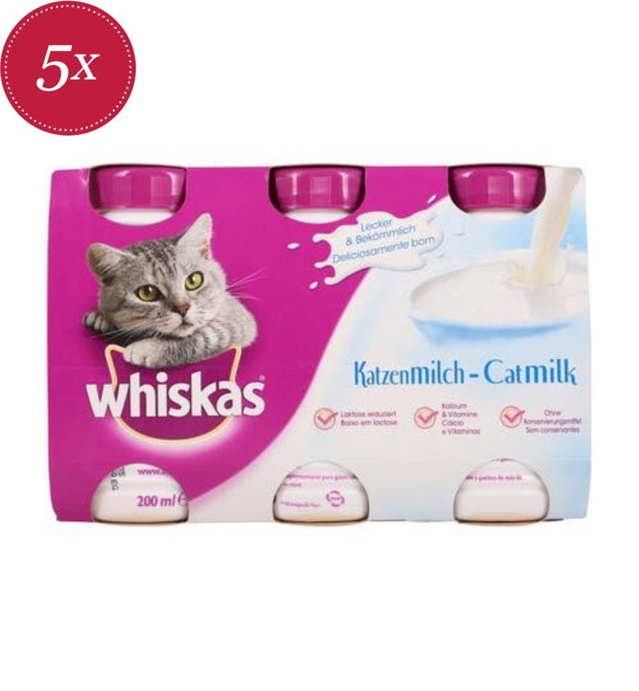 5x Whiskas Catmilk - 3 x 200 ml