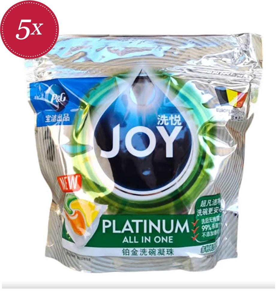 5 x Platinum All-in-One-Geschirrspültabs – 355 g (100 Tabs)