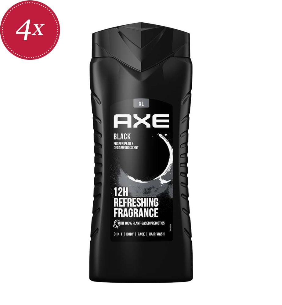 4x AXE Gel Douche Black 400 ml AXE DeinDeal
