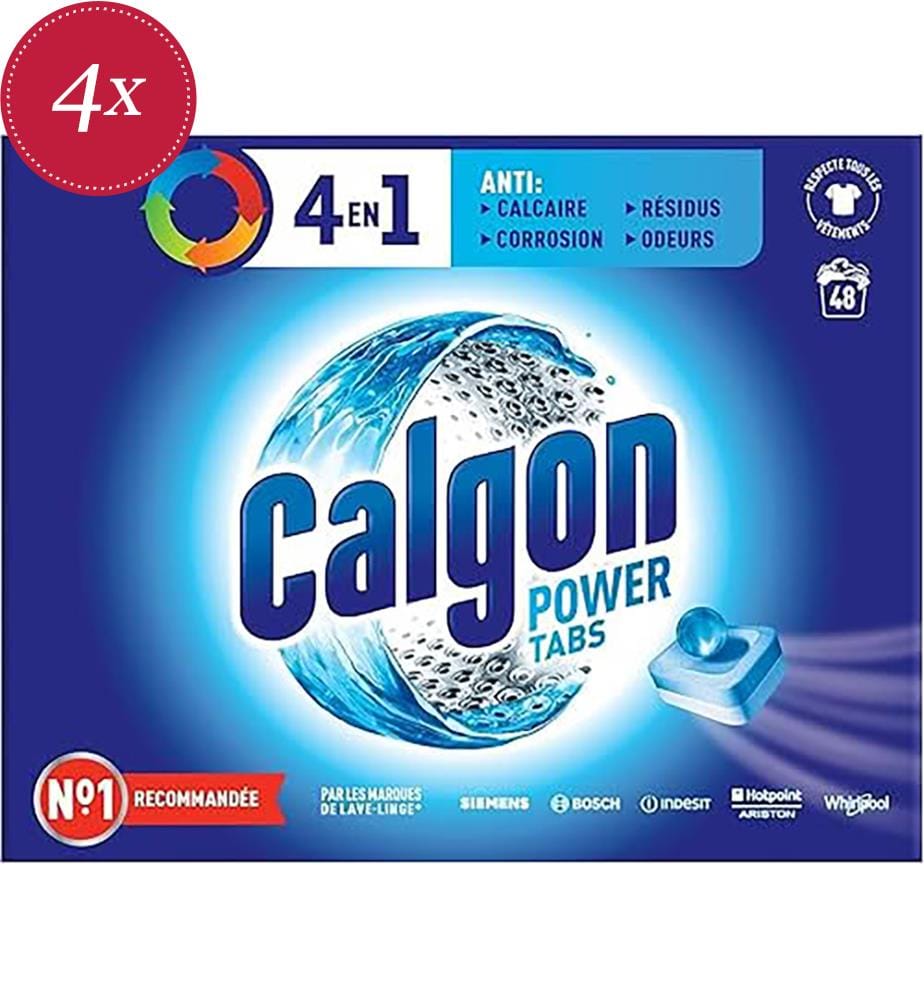 Poudre Durcisseur D'Eau Calgon - Lot De 4x1500 G (48 Lavages)