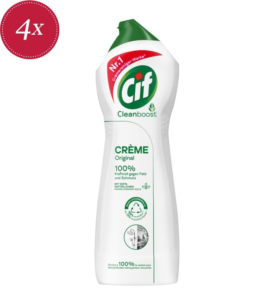 Lot de 4 Nettoyant pour cuisine Crème Original - 750 ml