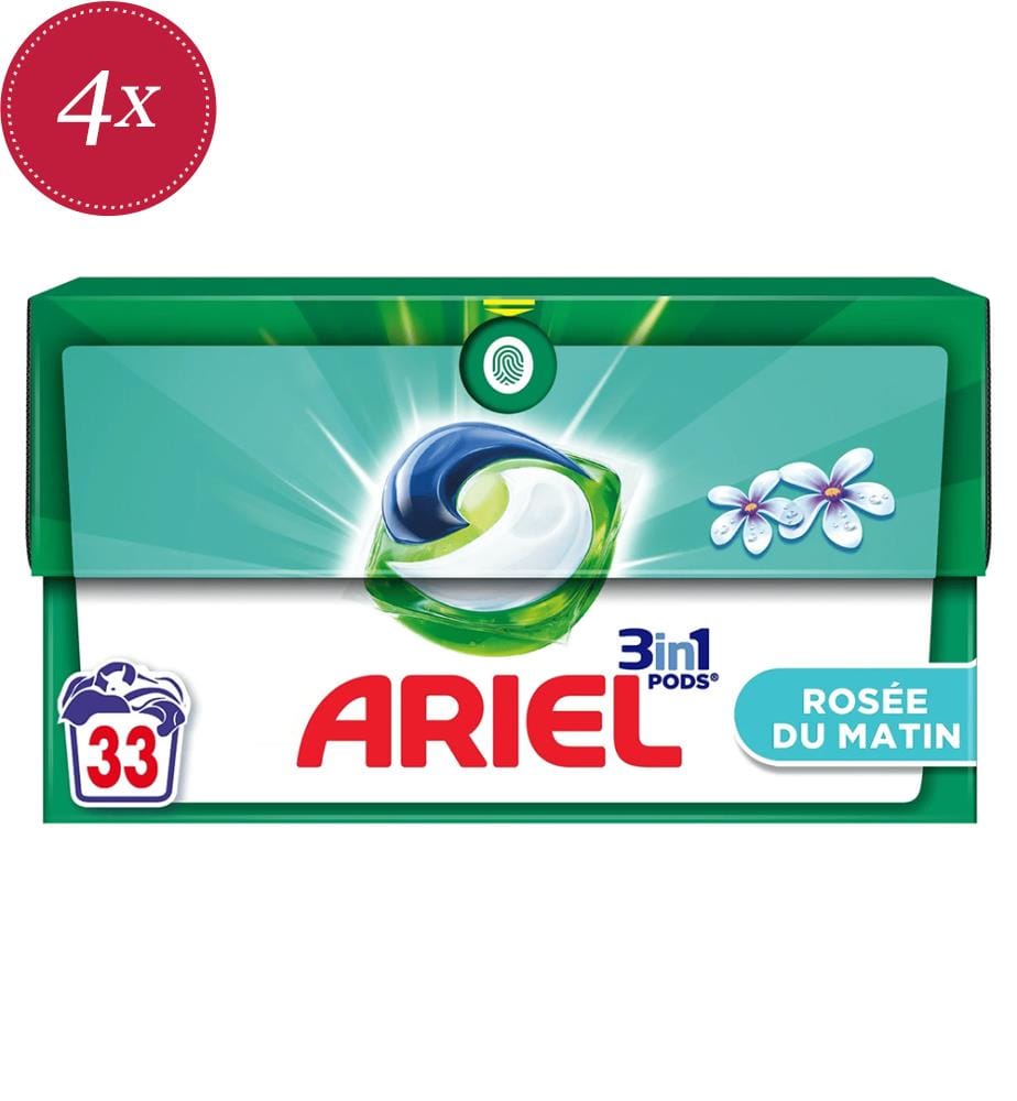 Lot de 4 All-in-1 Pods Lessive Lenor Unstoppables Universal+