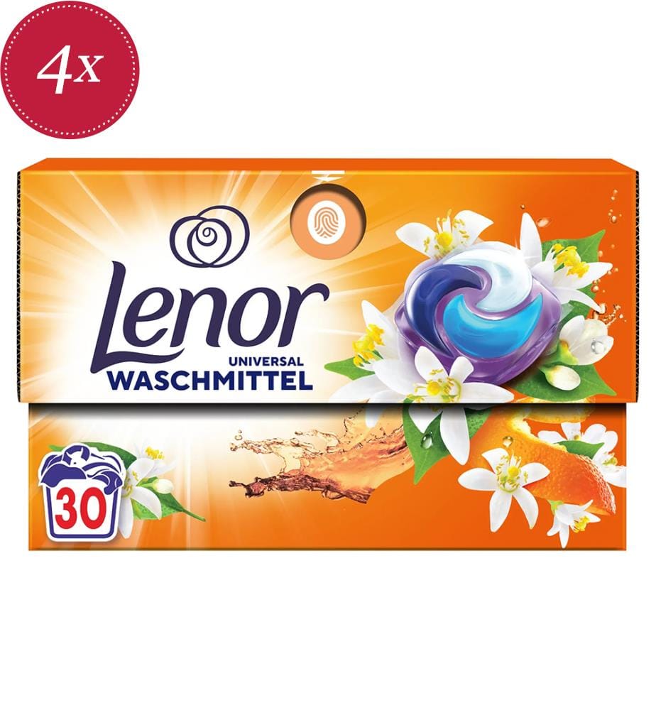 Set di 4 cialde Orangenblüte & Pfirsich All-in-1
