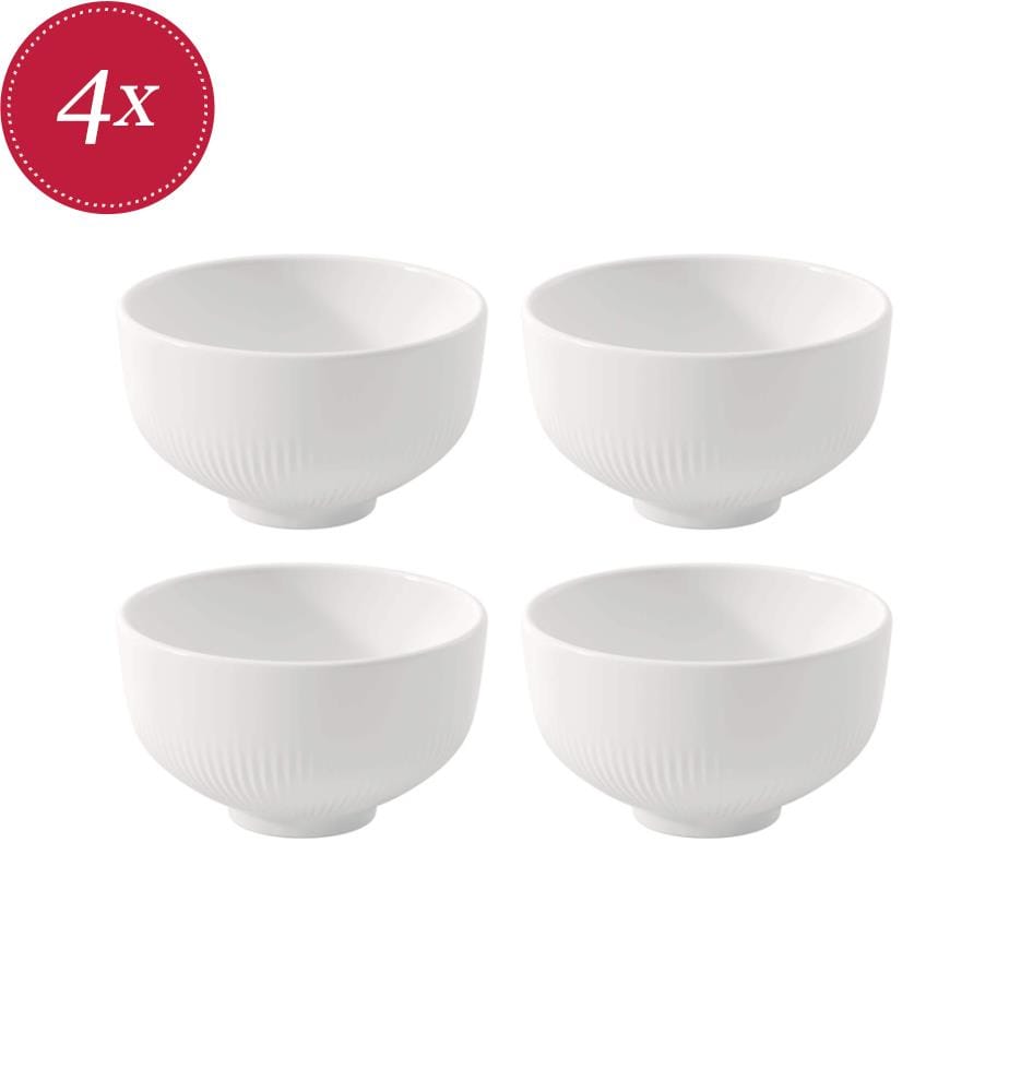 4er-Set Schalen 11 cm - Weiss