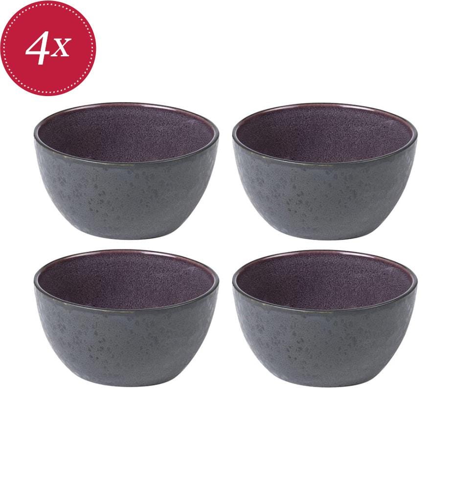 Set aus 4 Aperitifschalen 14 cm - Schwarz/Violett