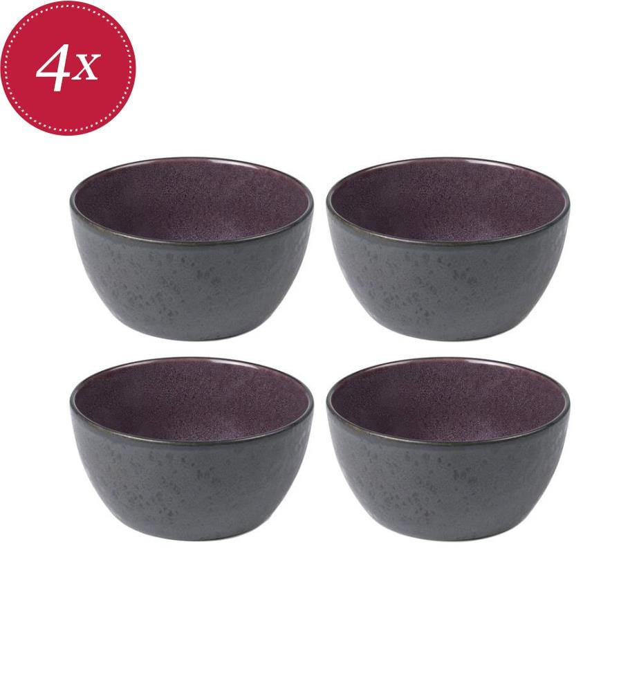 Set aus 4 Aperitifschalen 12 cm - Schwarz/Violett