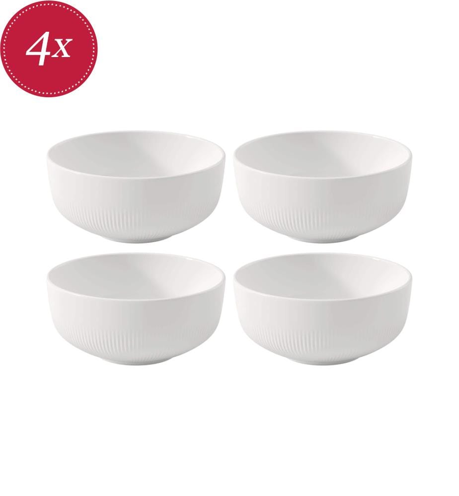 4er-Set Schalen 15 cm - Weiss