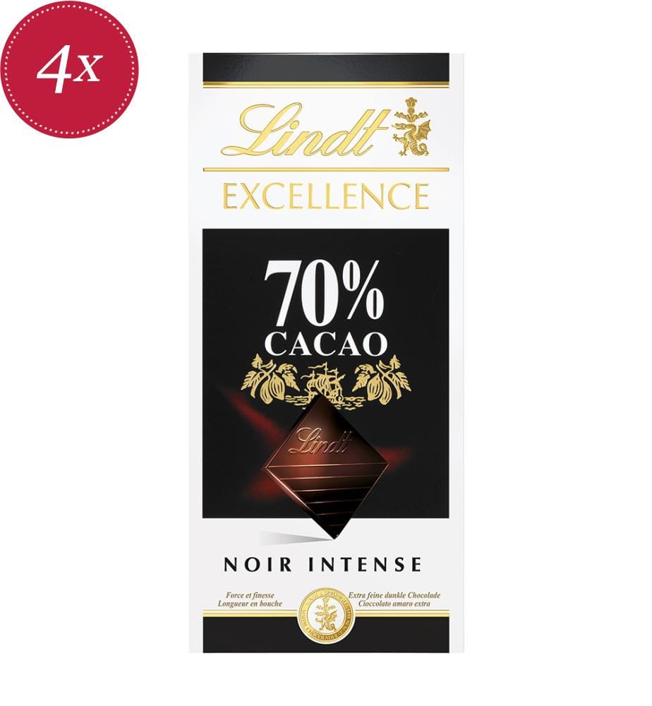 Excellence 70 % Cacao - 4 x 100 g