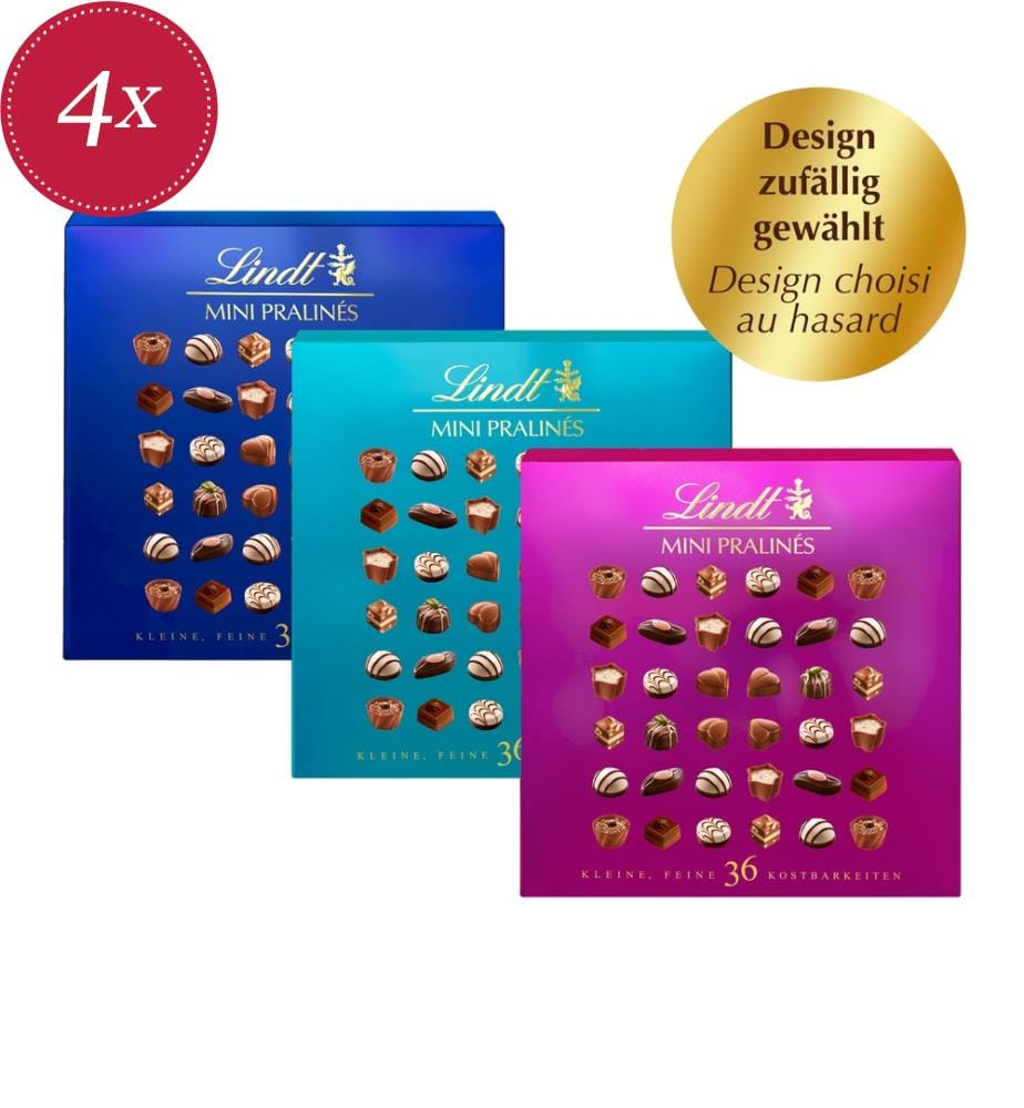 4 x Mini Pralinés Assortis - 180g