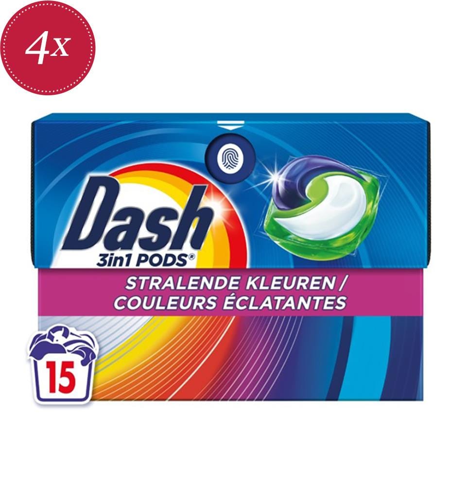 Dash Laundry Pods, Cardboard, 259.5 g, Colour, 15 Washes","detected_source_language":"FR