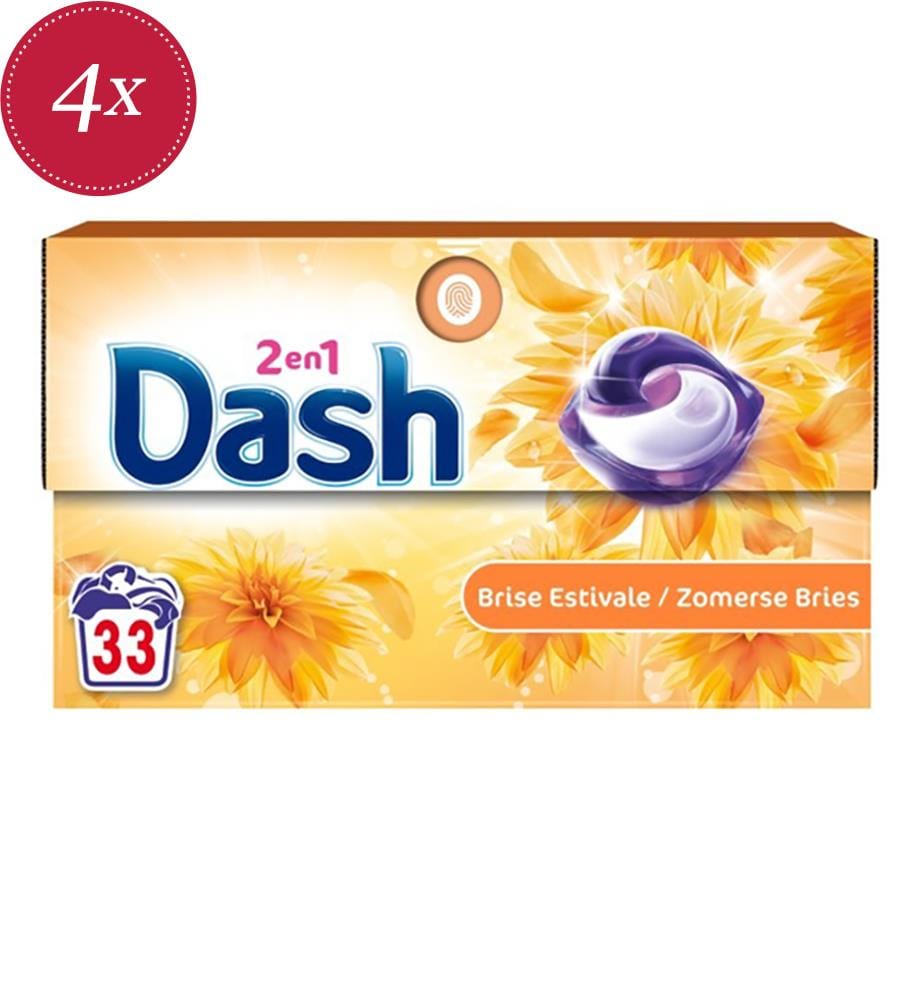 Dash2In1 Lessive Pods Cardboard 646.8Gm Sum 33 Lavages