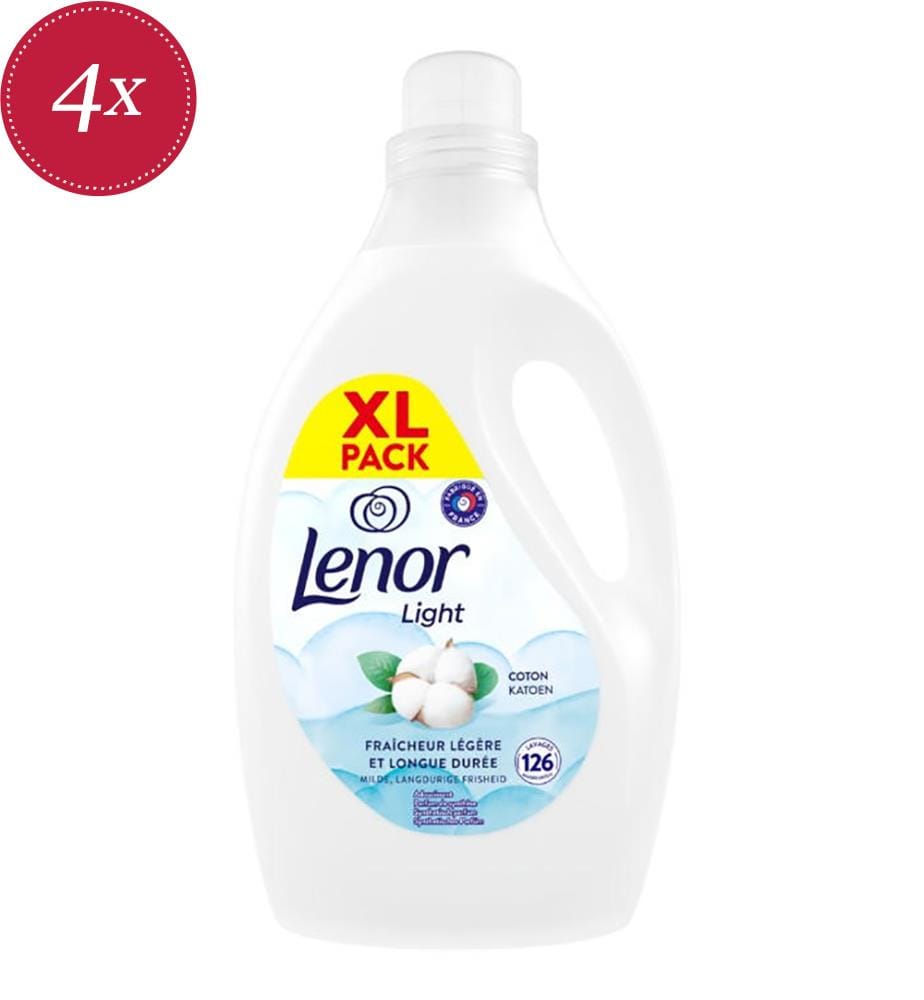 4 x Assouplissant Cotton – 2,65 L (126 Lavages)