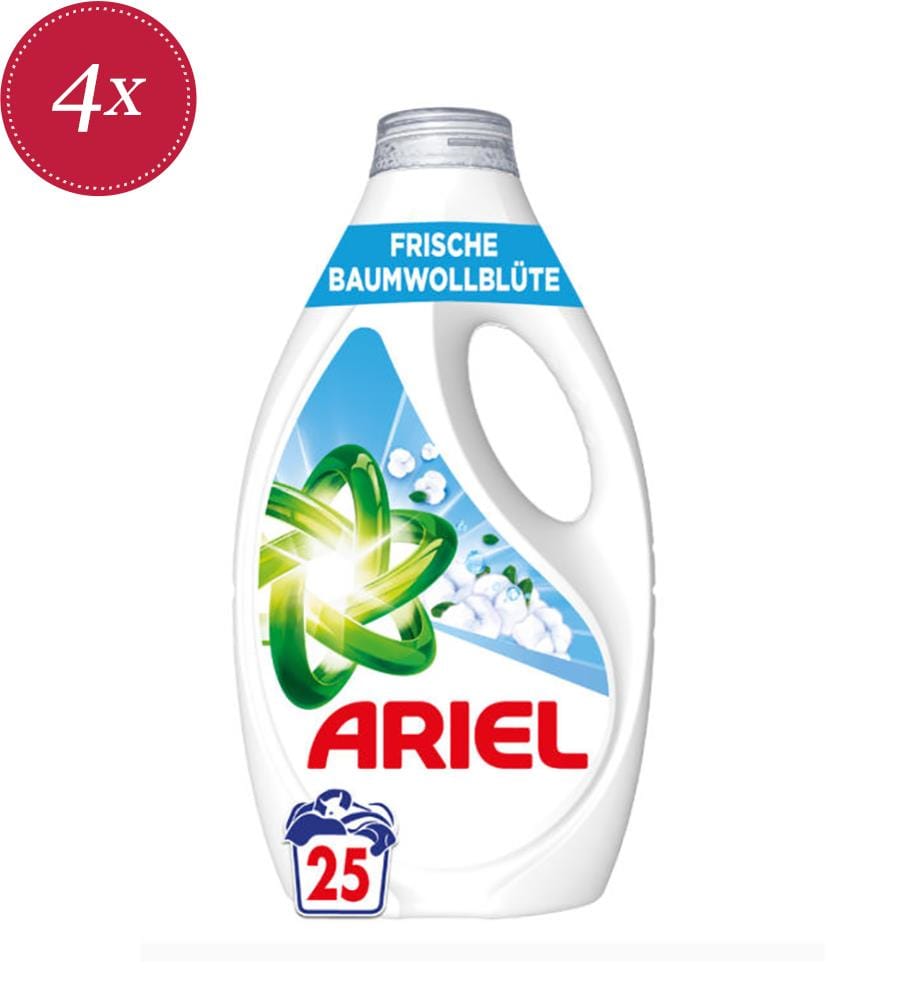 4 x Lessive Liquide Cotton – 1,125 L (25 Lavages)