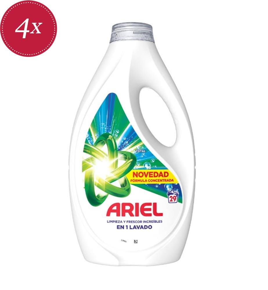 4 x Lessive Liquide – 1,305 L (29 Lavages)