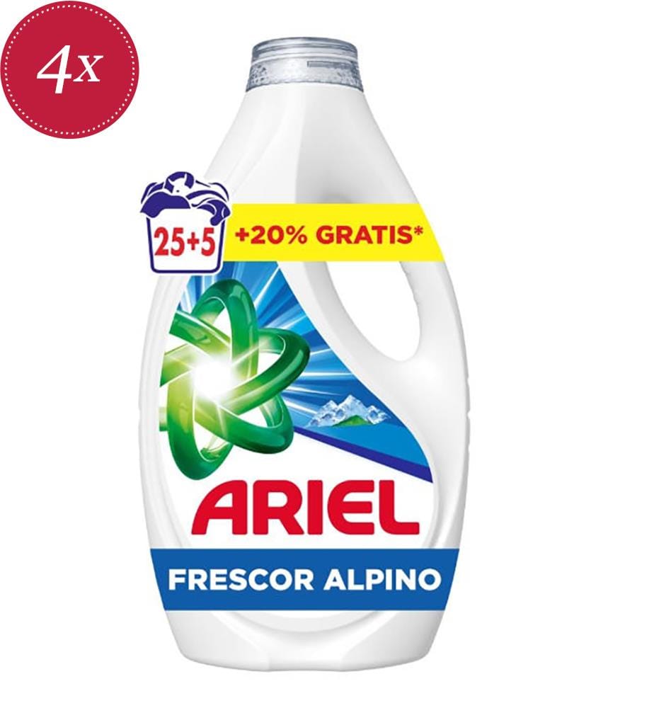 4 x Lessive Liquide Alpine – 1,35 L